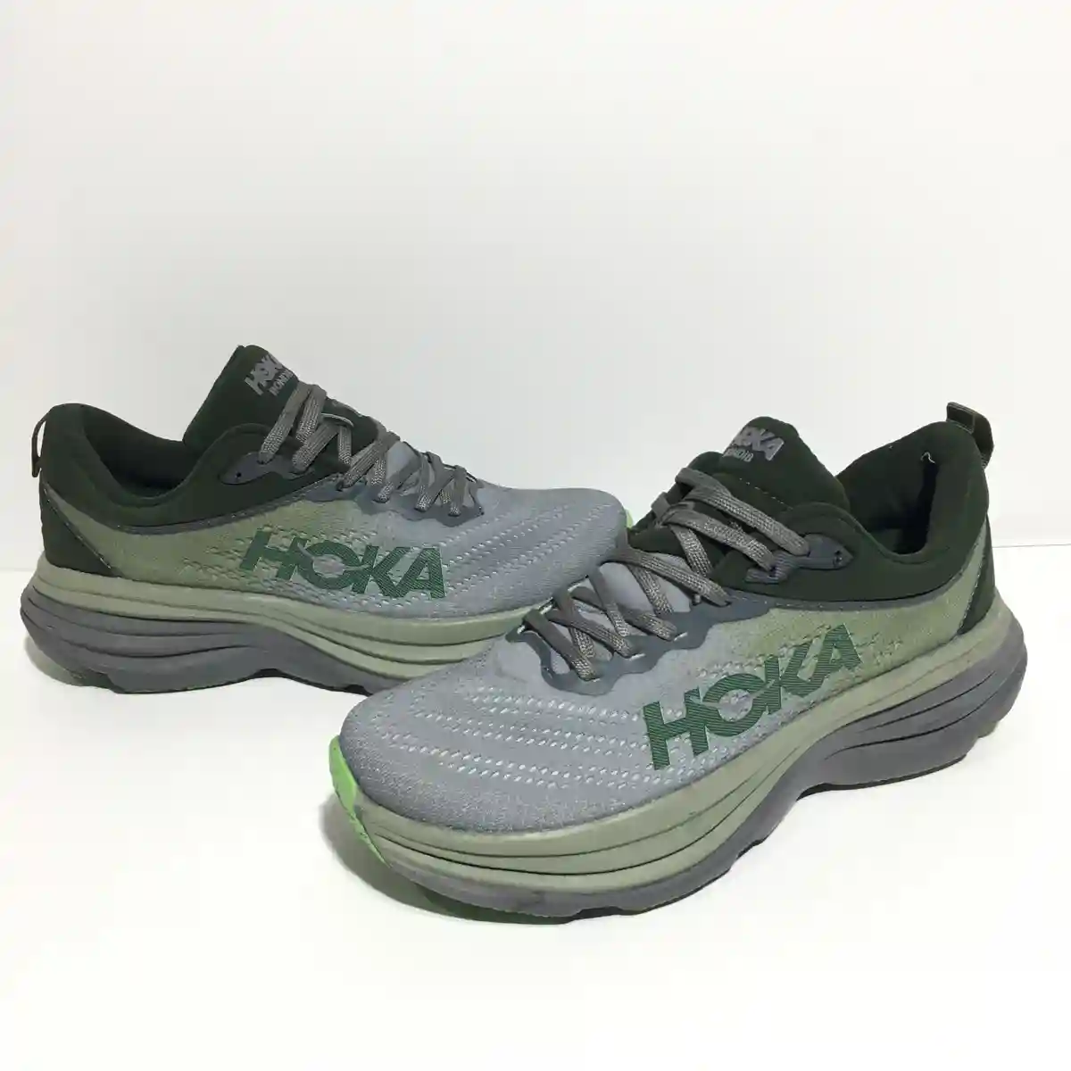 کتونی  مردانه هوکا طوسی سبز