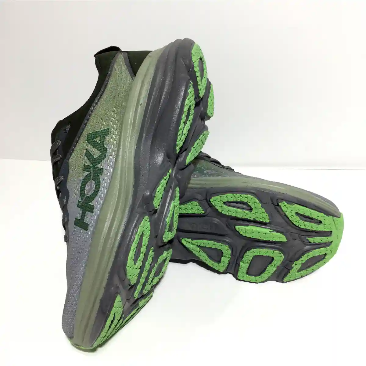 کتونی  مردانه هوکا طوسی سبز