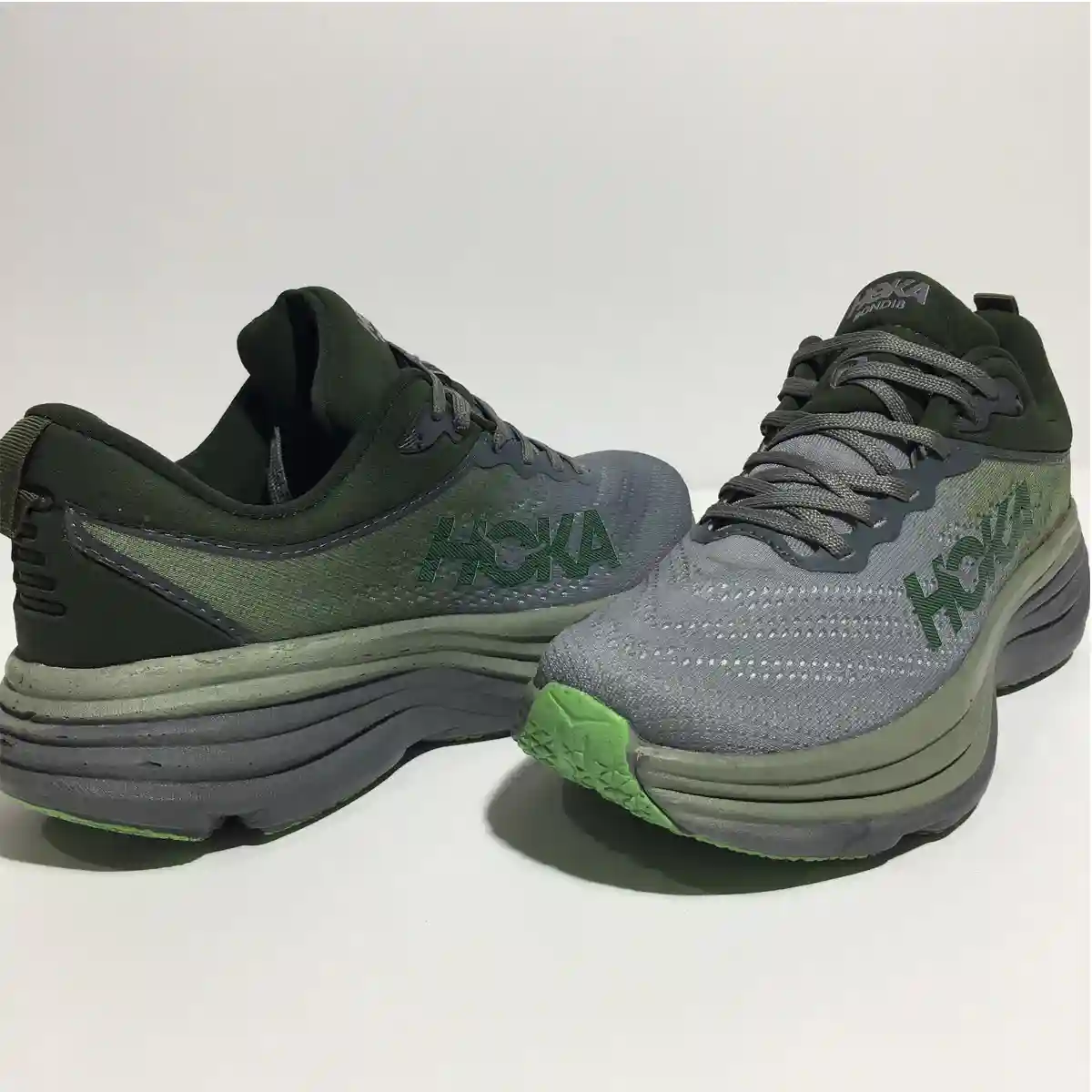 کتونی  مردانه هوکا طوسی سبز