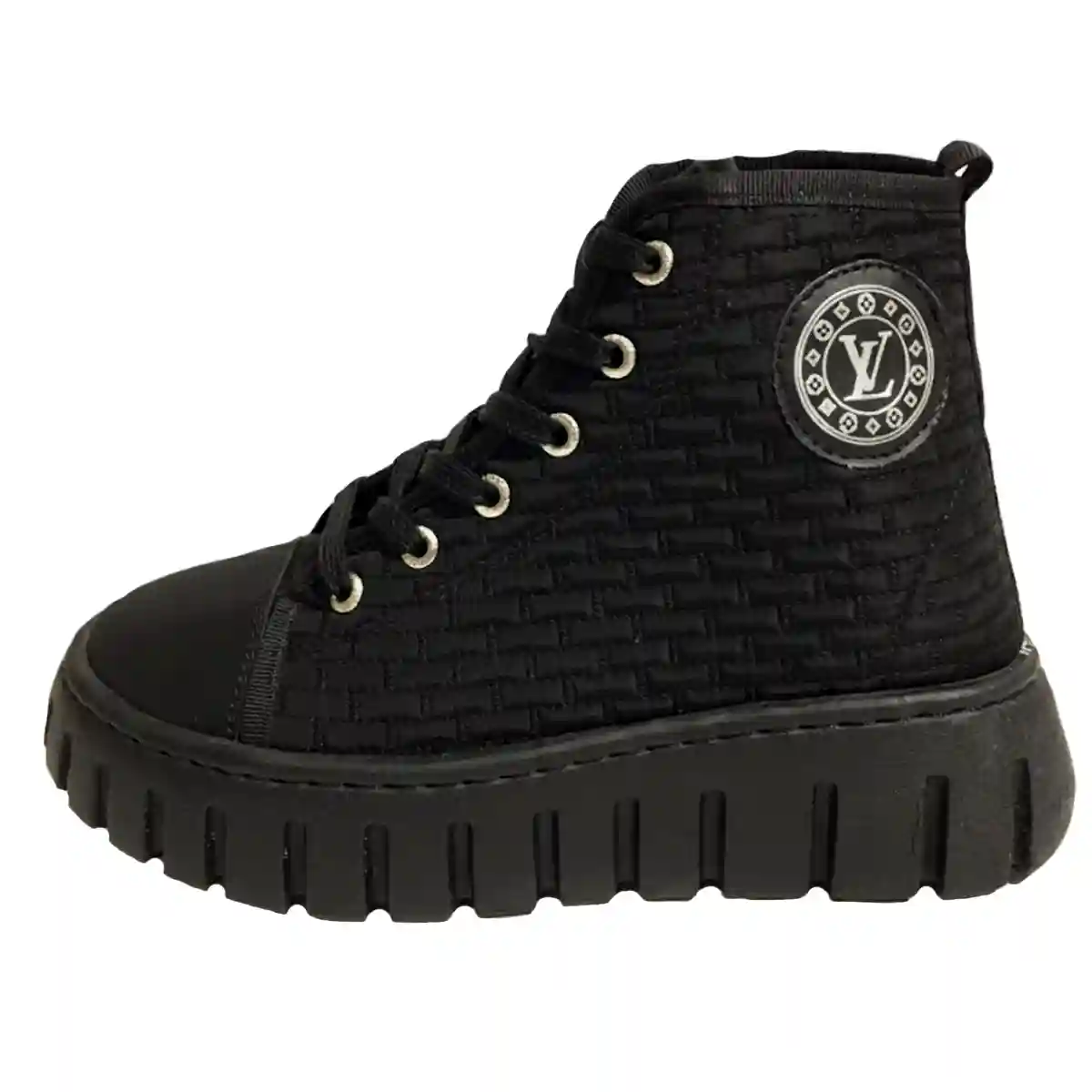 نیم‌بوت دخترانه زنانه کاپشنی ( شمعی ) لویی ویتون lv مشکی